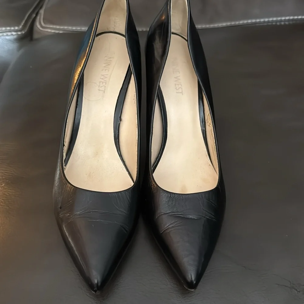 Nine West Black Stiletto Heels - Picture 2 of 7